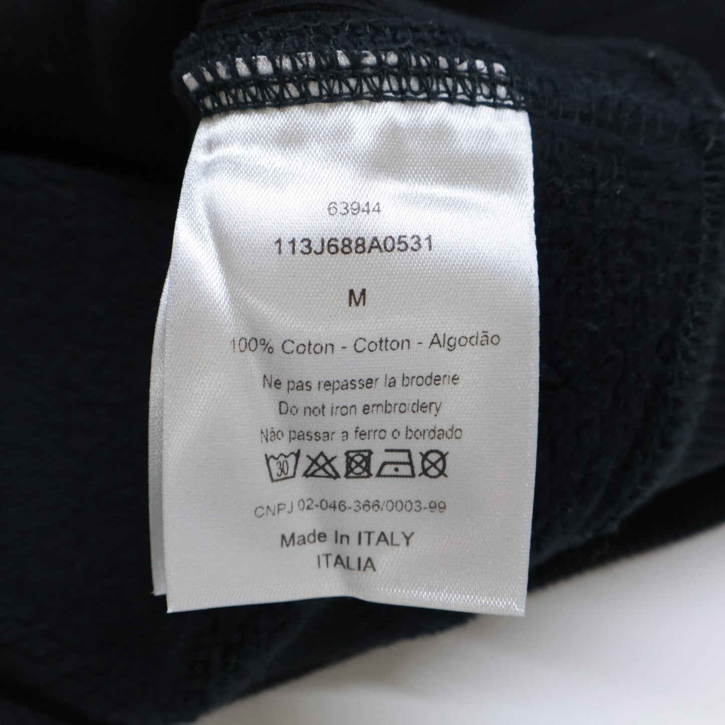 DIOR ディオール 113J688A0531 フラワーロゴ刺繍 プルオーバー パーカー トップス M