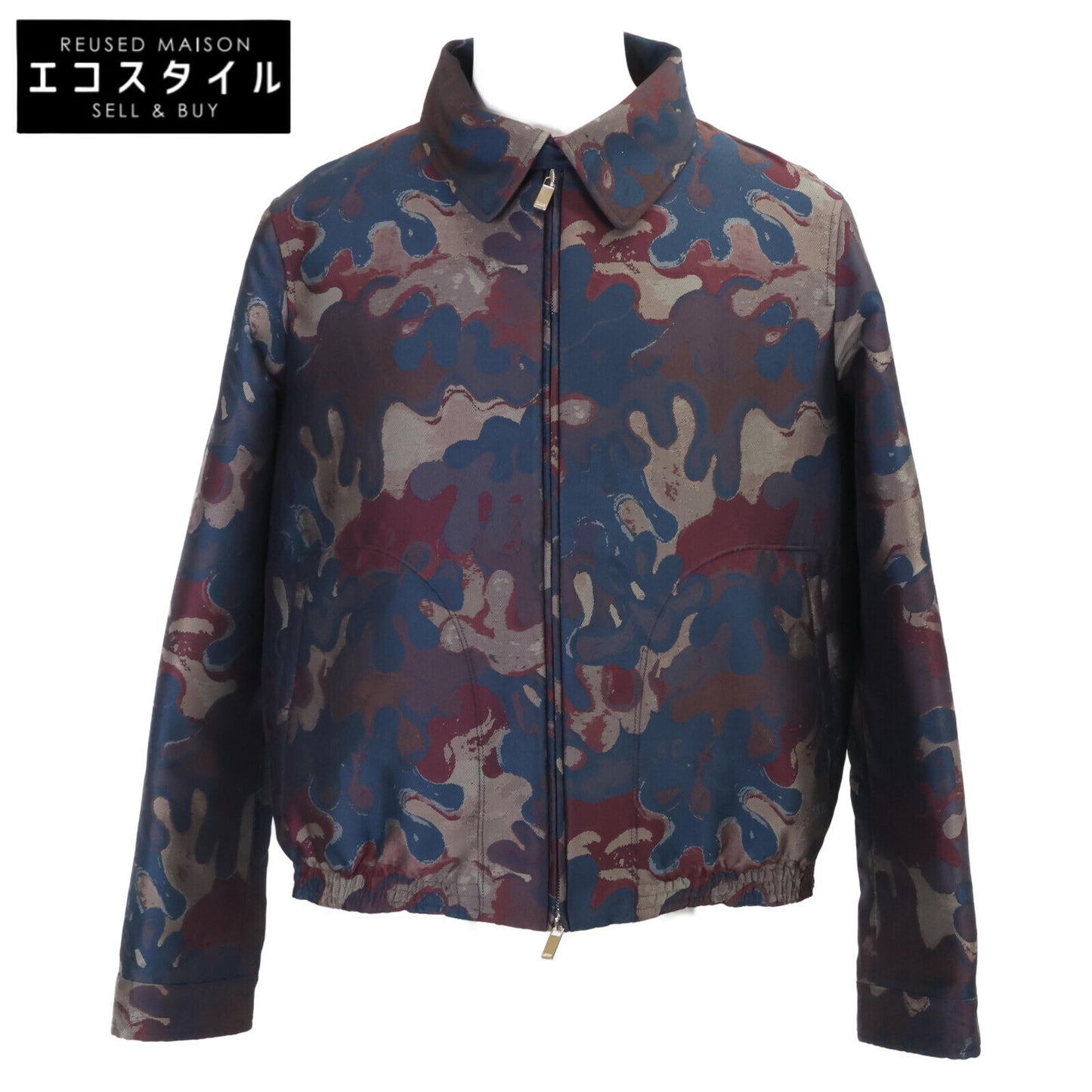 DIOR ディオール ｘPeter Doigピータードイク【美品/国内正規】143C402A5336 総柄 ジップアップ ブルゾン/ ジャケット 52