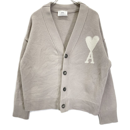 AMI PARIS アミパリス ｸﾞﾚｰ ﾒﾘﾉ ｳｰﾙ ｶｰﾃﾞｨｶﾞﾝ トップス M