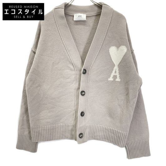 AMI PARIS アミパリス ｸﾞﾚｰ ﾒﾘﾉ ｳｰﾙ ｶｰﾃﾞｨｶﾞﾝ トップス M