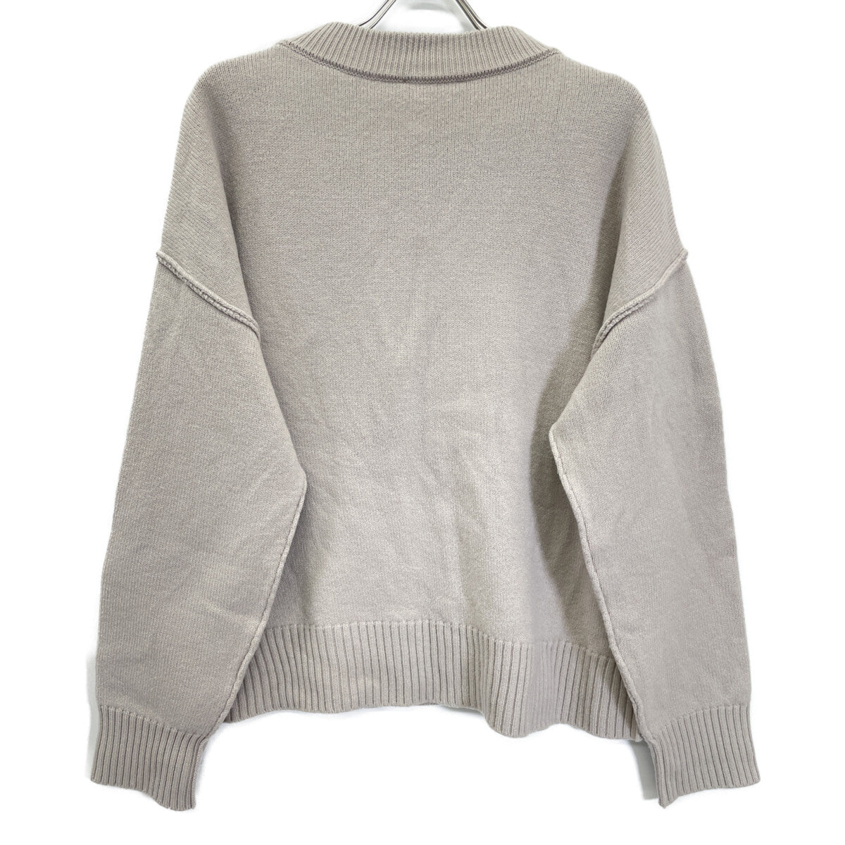 AMI PARIS アミパリス ｸﾞﾚｰ ﾒﾘﾉ ｳｰﾙ ｶｰﾃﾞｨｶﾞﾝ トップス M