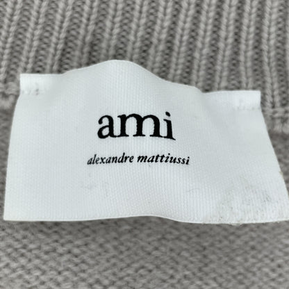 AMI PARIS アミパリス ｸﾞﾚｰ ﾒﾘﾉ ｳｰﾙ ｶｰﾃﾞｨｶﾞﾝ トップス M