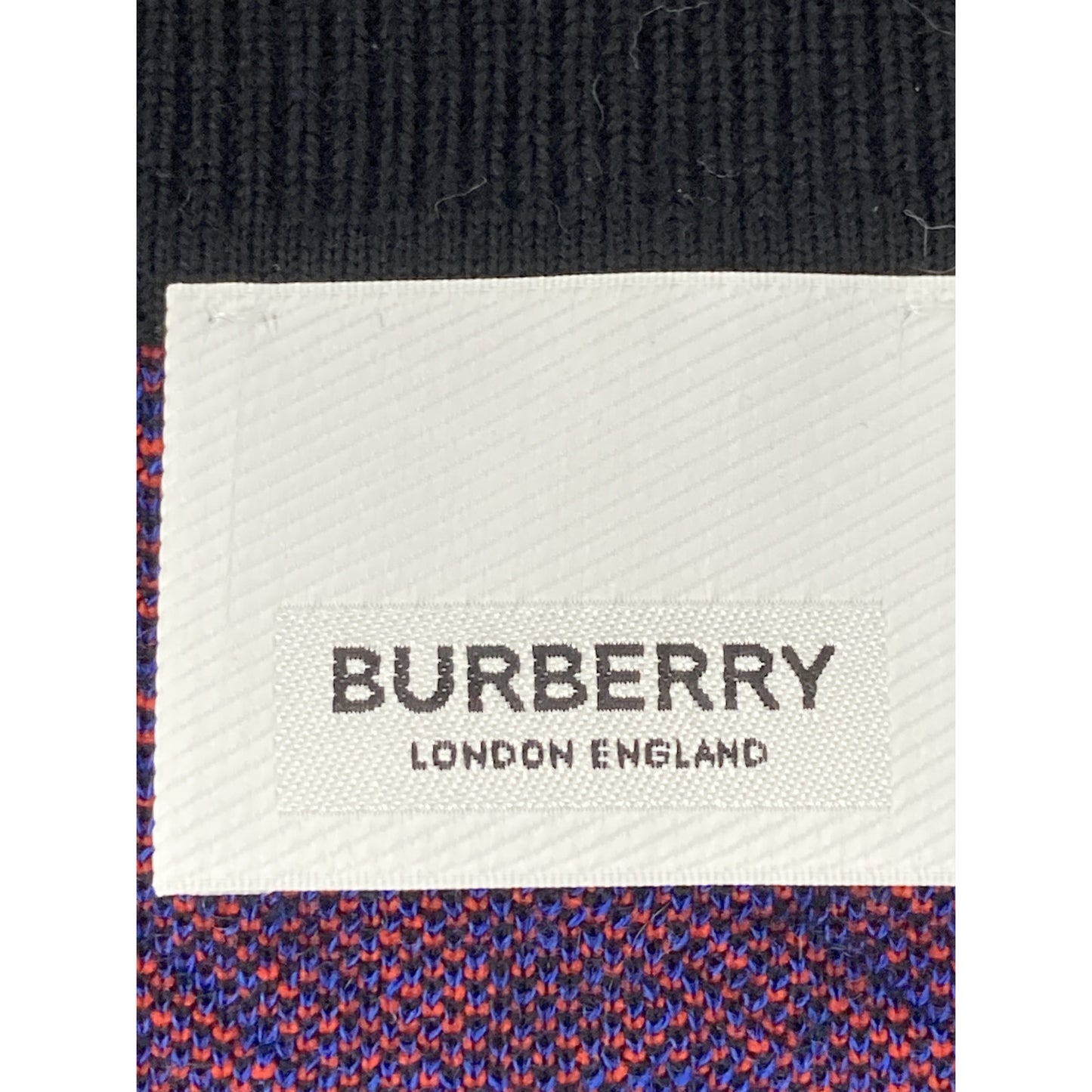 BURBERRY バーバリー 8037829 ﾘｶﾙﾄﾞﾃｨｯｼ期 ﾊｳﾝﾄﾞﾄｩｰｽ 袖ﾛｺﾞ Vﾈｯｸﾆｯﾄ トップス M