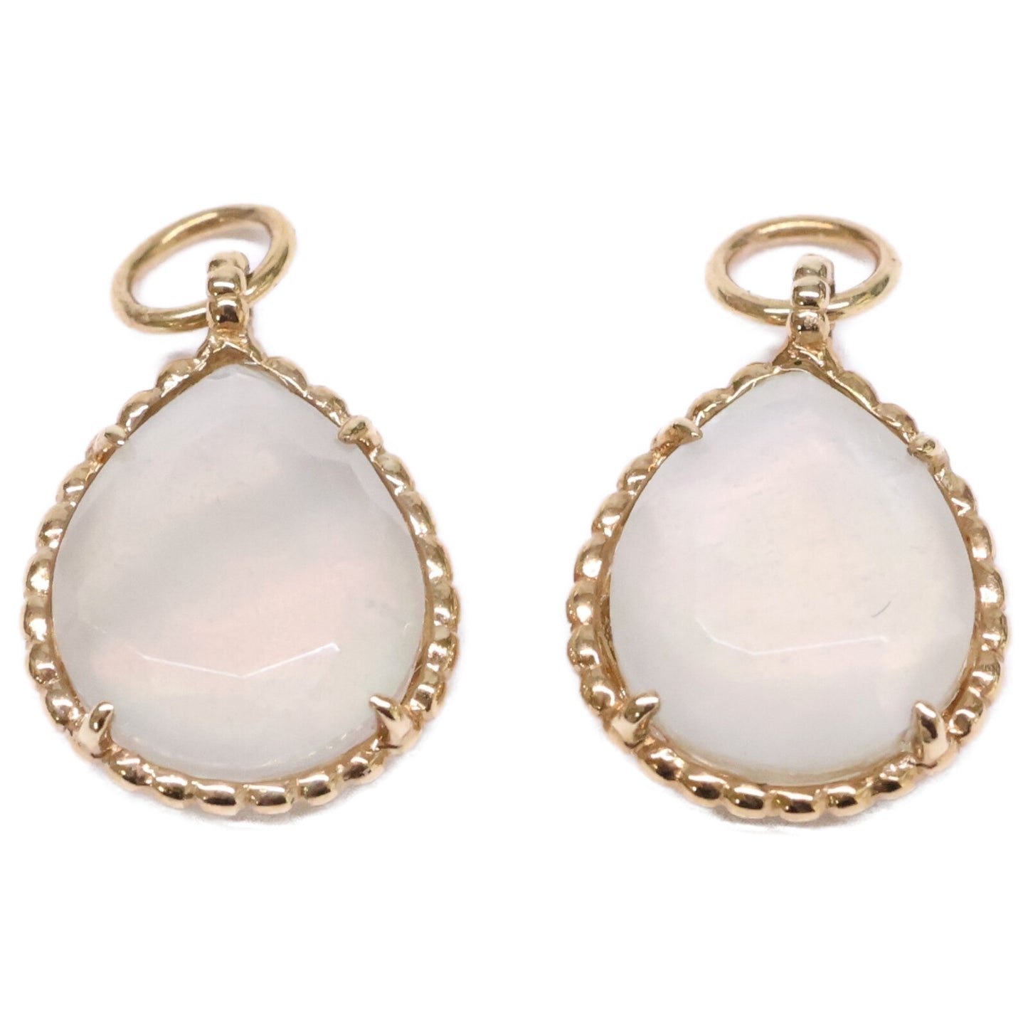 agete アガット 【美品】K10 マルチストーン ピアス チャーム