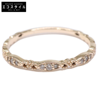 agete アガット 【美品】K10 0.06 カルム ダイヤモンド リング 指輪