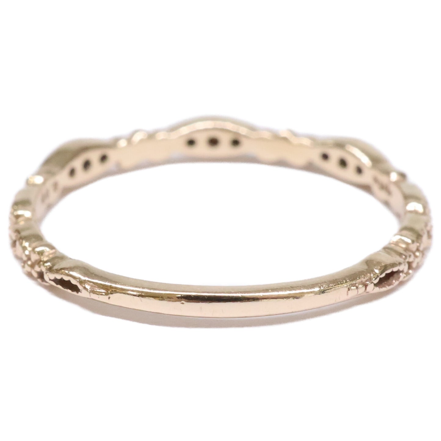 agete アガット 【美品】K10 0.06 カルム ダイヤモンド リング 指輪