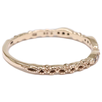 agete アガット 【美品】K10 0.06 カルム ダイヤモンド リング 指輪