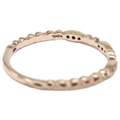 agete アガット 【美品】K10 0.06 カルム ダイヤモンド リング 指輪