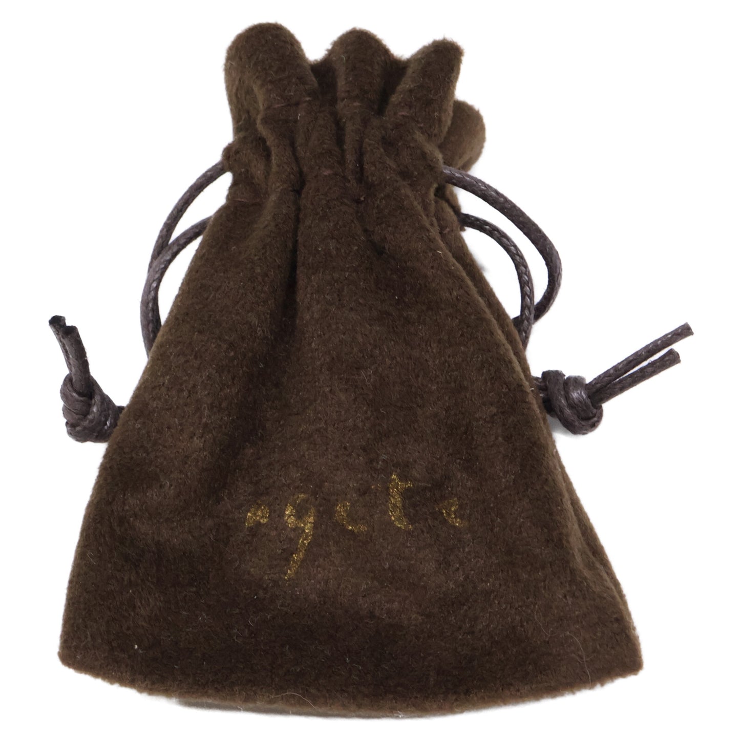 agete アガット 【美品】K10 0.005 透かし ダイヤモンド リング 指輪