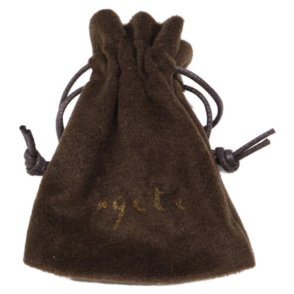 agete アガット 【美品】K10 0.005 透かし ダイヤモンド リング 指輪