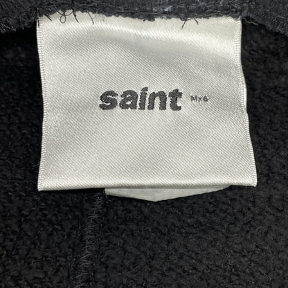 SAINT MICHAEL セントマイケル ﾌﾞﾗｯｸ SM-HR8-0000-059 SWEAT SHORTS RIBON SWEAT ボトムス L