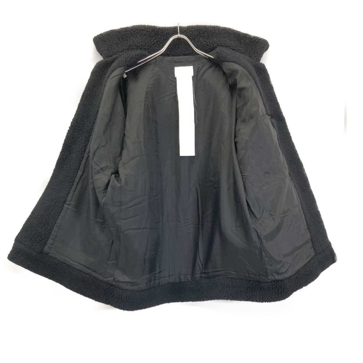 doublet ダブレット ﾌﾞﾗｯｸ PHOTO STITCH EMBROIDERY FUR JACKET コート M