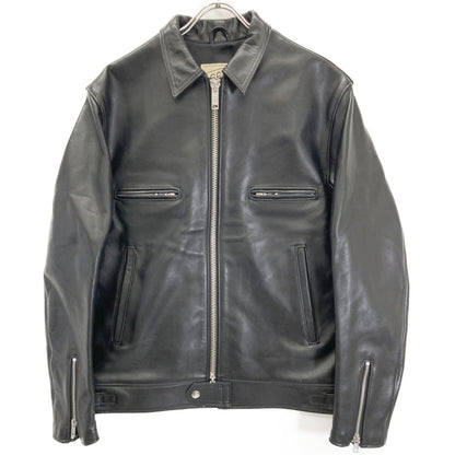 666 666トリプルシックス ﾌﾞﾗｯｸ LETHER WARE ﾗｲﾀﾞｰｽｼﾞｬｯｹｯﾄ ジャケット 40