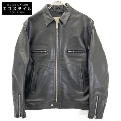 666 666トリプルシックス ﾌﾞﾗｯｸ LETHER WARE ﾗｲﾀﾞｰｽｼﾞｬｯｹｯﾄ ジャケット 40