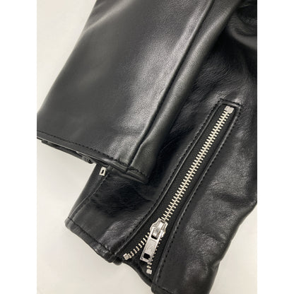 666 666トリプルシックス ﾌﾞﾗｯｸ LETHER WARE ﾗｲﾀﾞｰｽｼﾞｬｯｹｯﾄ ジャケット 40