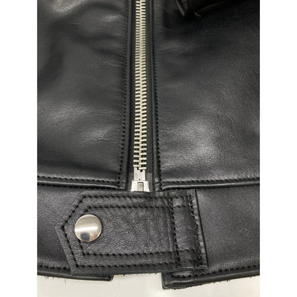 666 666トリプルシックス ﾌﾞﾗｯｸ LETHER WARE ﾗｲﾀﾞｰｽｼﾞｬｯｹｯﾄ ジャケット 40