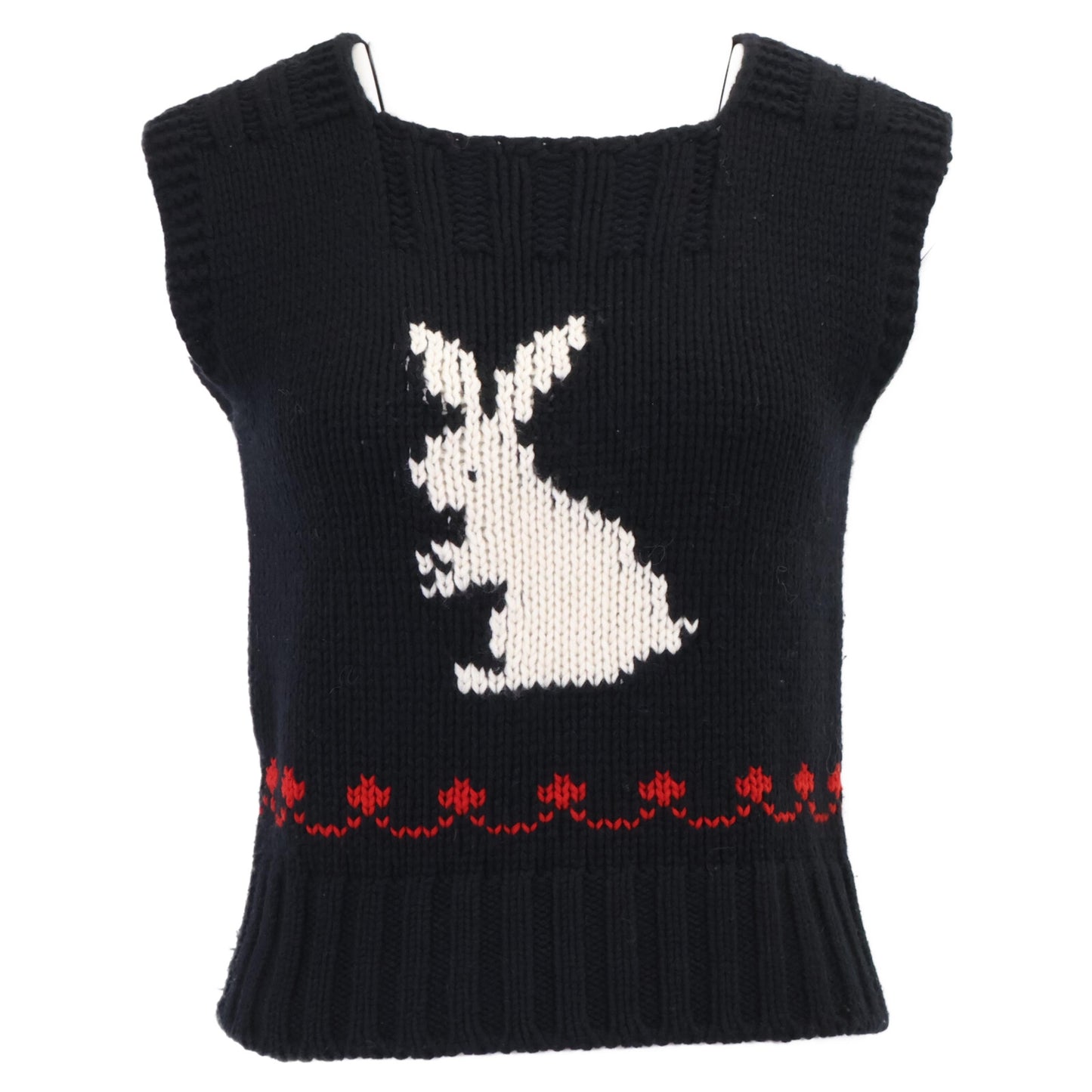 Christian Dior クリスチャンディオール 【国内正規】154T39AM110 ラビット カシミヤｘウール ニット ベスト I:38