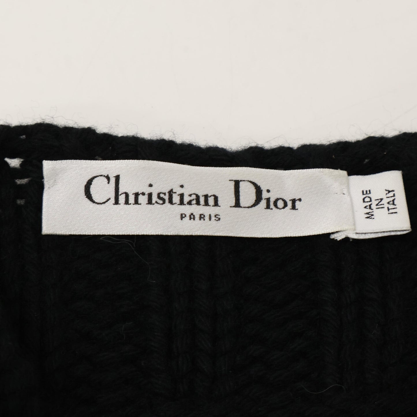 Christian Dior クリスチャンディオール 【国内正規】154T39AM110 ラビット カシミヤｘウール ニット ベスト I:38