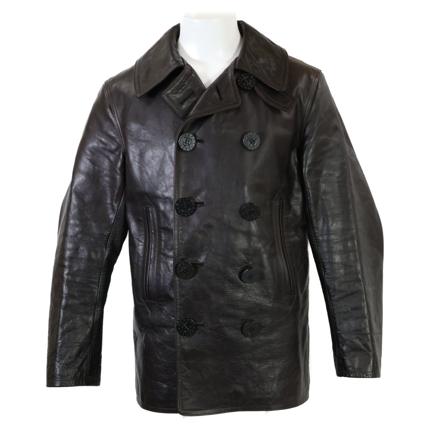 BUZZ RICKSON'S バズリクソンズ 【美品】BR80420 ウィリアムギブソン ホースハイド ピー コート 40