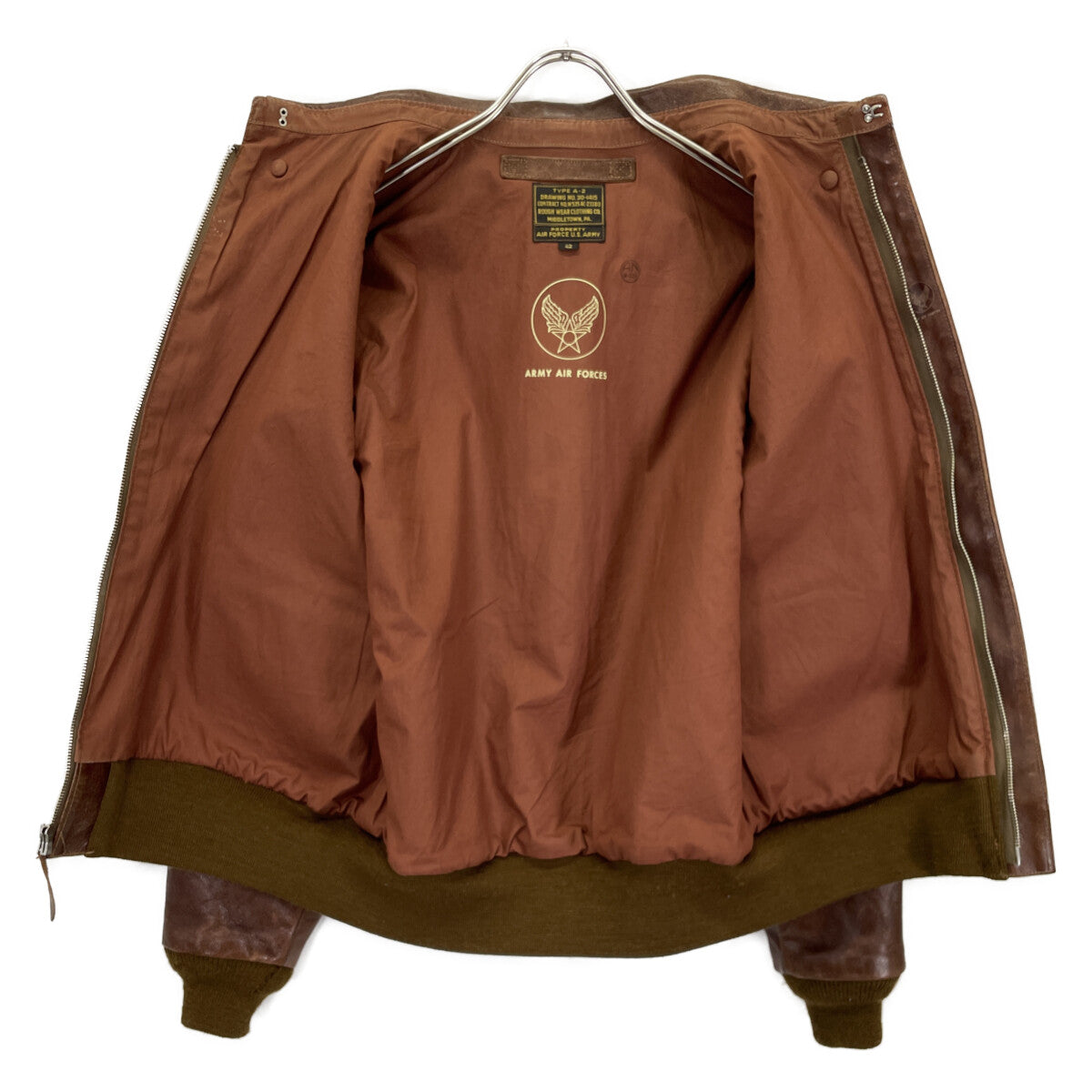 BUZZ RICKSON'S バズリクソンズ BR80253/BR80312 ﾗﾌｳｪｱ復刻 A-2 ﾎｰｽﾊｲﾄﾞﾌﾗｲﾄｼﾞｬｹｯﾄ ジャケット 42