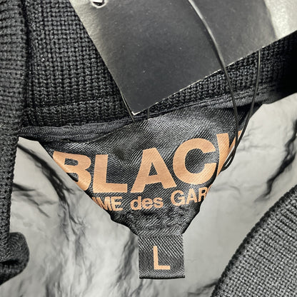 BLACKCOMMEdesGARCONS ブラックコムデギャルソン 1F-C002 ﾌﾞﾗｯｸ ﾌｨﾙﾀｰｸﾛｽ ｼｰｽﾙｰ ﾛﾝｸﾞｽﾀｯﾌｺｰﾄ コート L