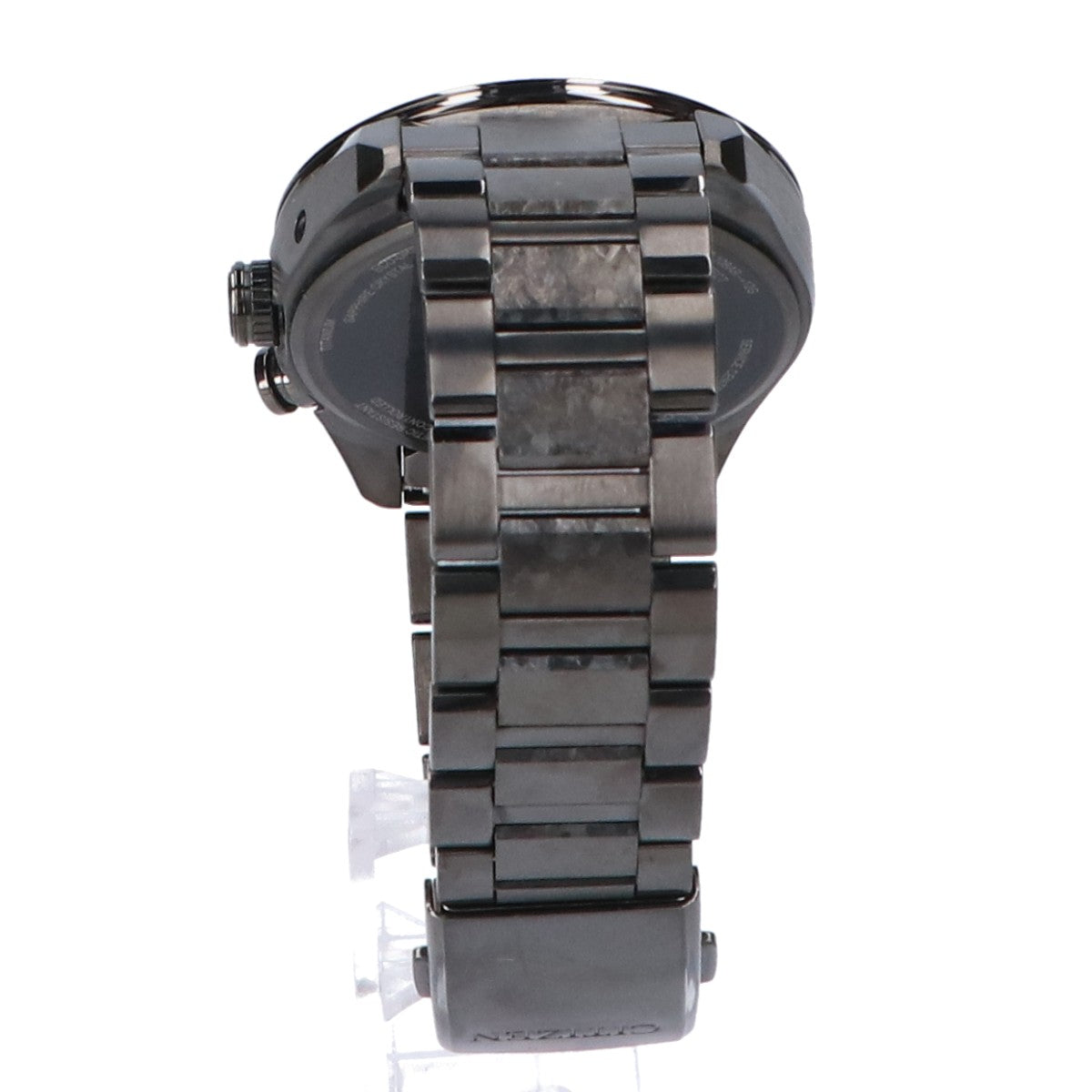 CITIZEN シチズン x HAKUTO-R 美品 CB0285-63E アテッサ ACT Line ブラックチタン エコドライブ電波 腕時計