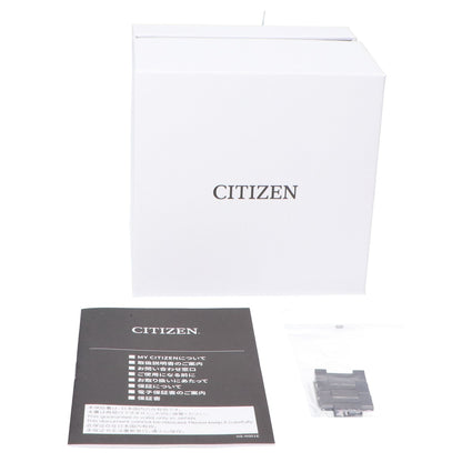 CITIZEN シチズン x HAKUTO-R 美品 CB0285-63E アテッサ ACT Line ブラックチタン エコドライブ電波 腕時計