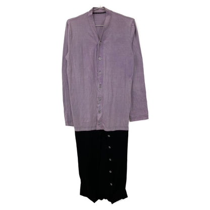 COMMEdesGARCONS コムデギャルソン 2010年 ブラック×パープル GG-T030 ロング カーディガン トップス XS