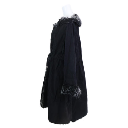 CHANEL シャネル 【国内正規】02A P20193 ファー デニム コート 36