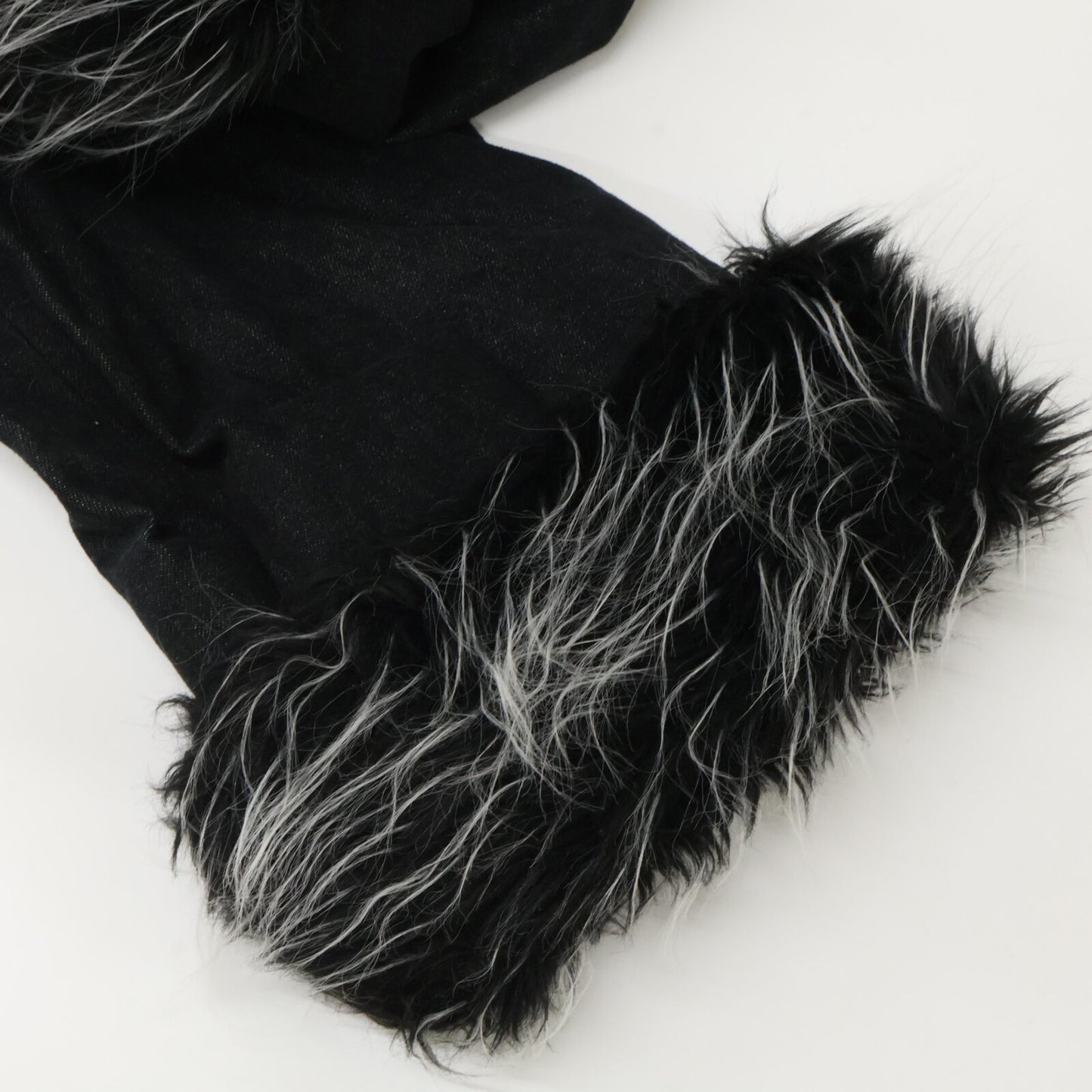 CHANEL シャネル 【国内正規】02A P20193 ファー デニム コート 36