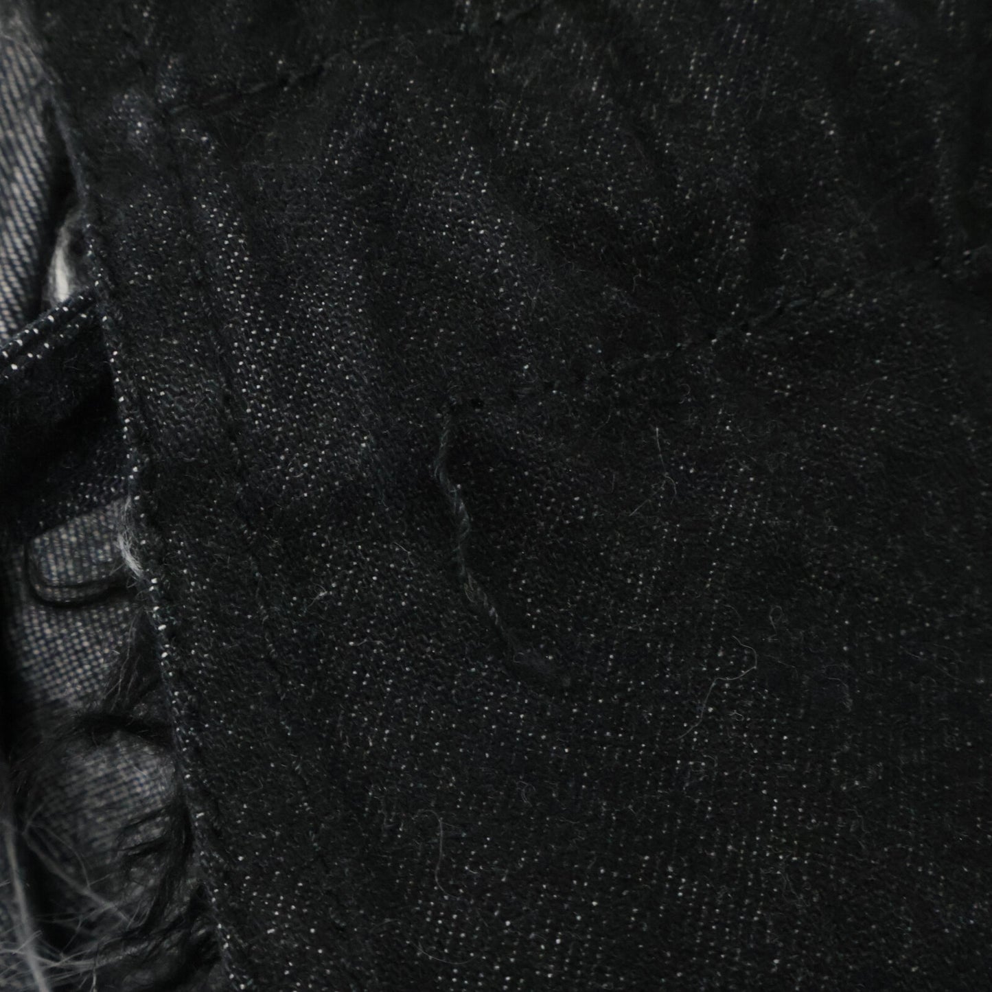 CHANEL シャネル 【国内正規】02A P20193 ファー デニム コート 36