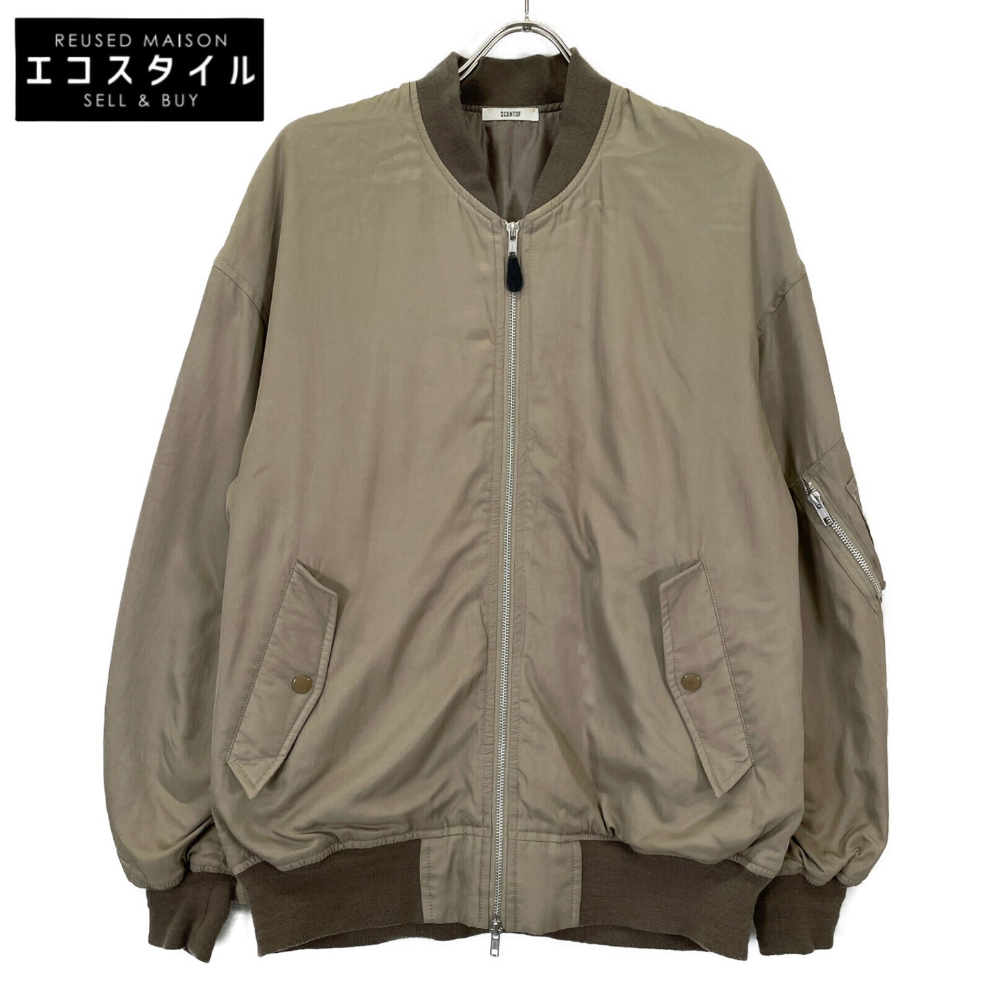 SCENTOF セントオブ 21-020-586-3040-3-0 MA-1 ﾚｰﾖﾝｺｯﾄﾝﾌﾞﾙｿﾞﾝ ジャケット 表記なし