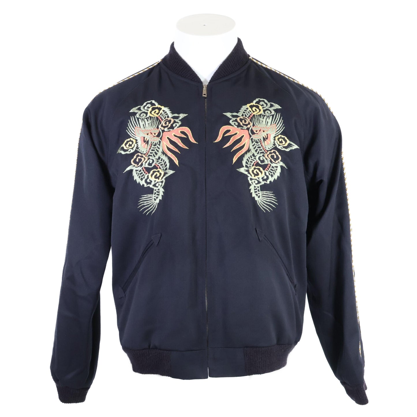 TOYO ENTERPRISE 東洋エンタープライズ TT15230 港商 YOKOSUKA DRAGON ｘ JAPAN MAP スーベニア ジャケット 中