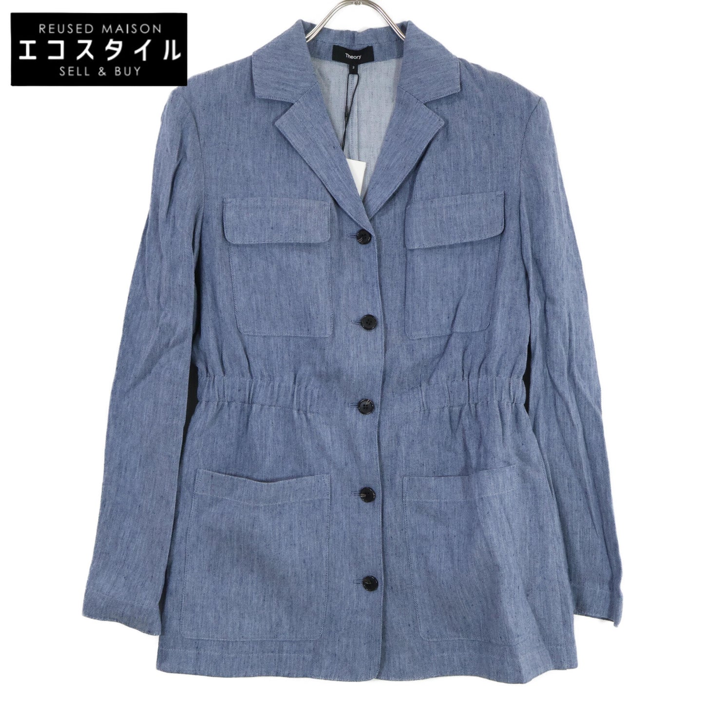 Theory セオリー 2025年SS Denim Crunch Cinched Jacket 5104103 ジャケット 2
