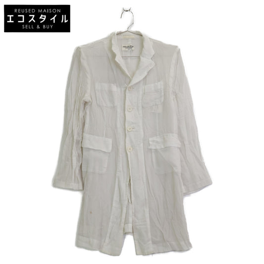 COMMEdesGARCONS コムデギャルソン ホワイト RJ-10008M ポリエステル100 シャツ トップス M