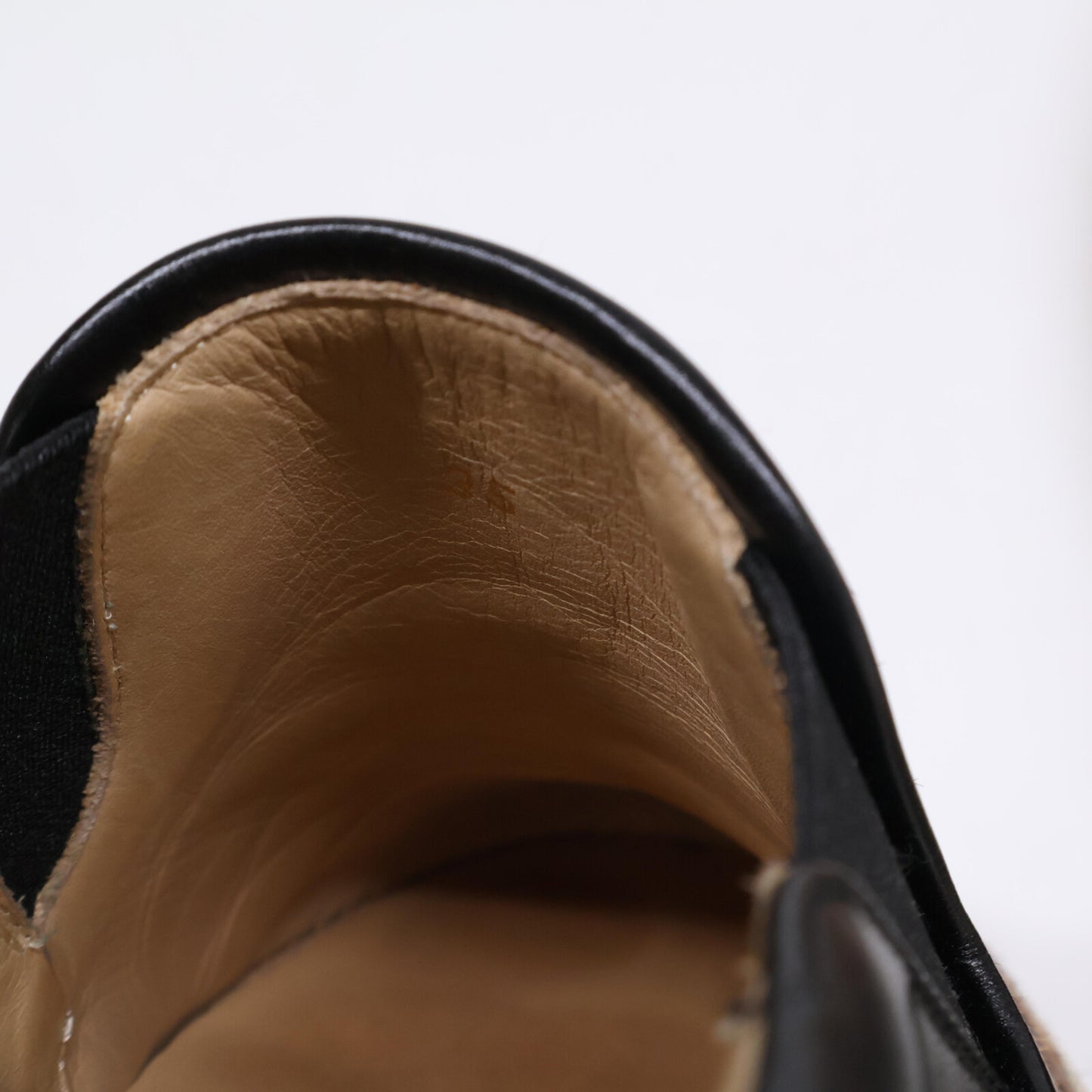 Christian Louboutin クリスチャンルブタン レオパード柄ハラコ/レザー スリッポン シューズ 35