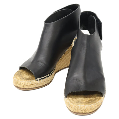 CELINE セリーヌ オープントゥ エスパドリーユ ウェッジソール サンダル シューズ 35