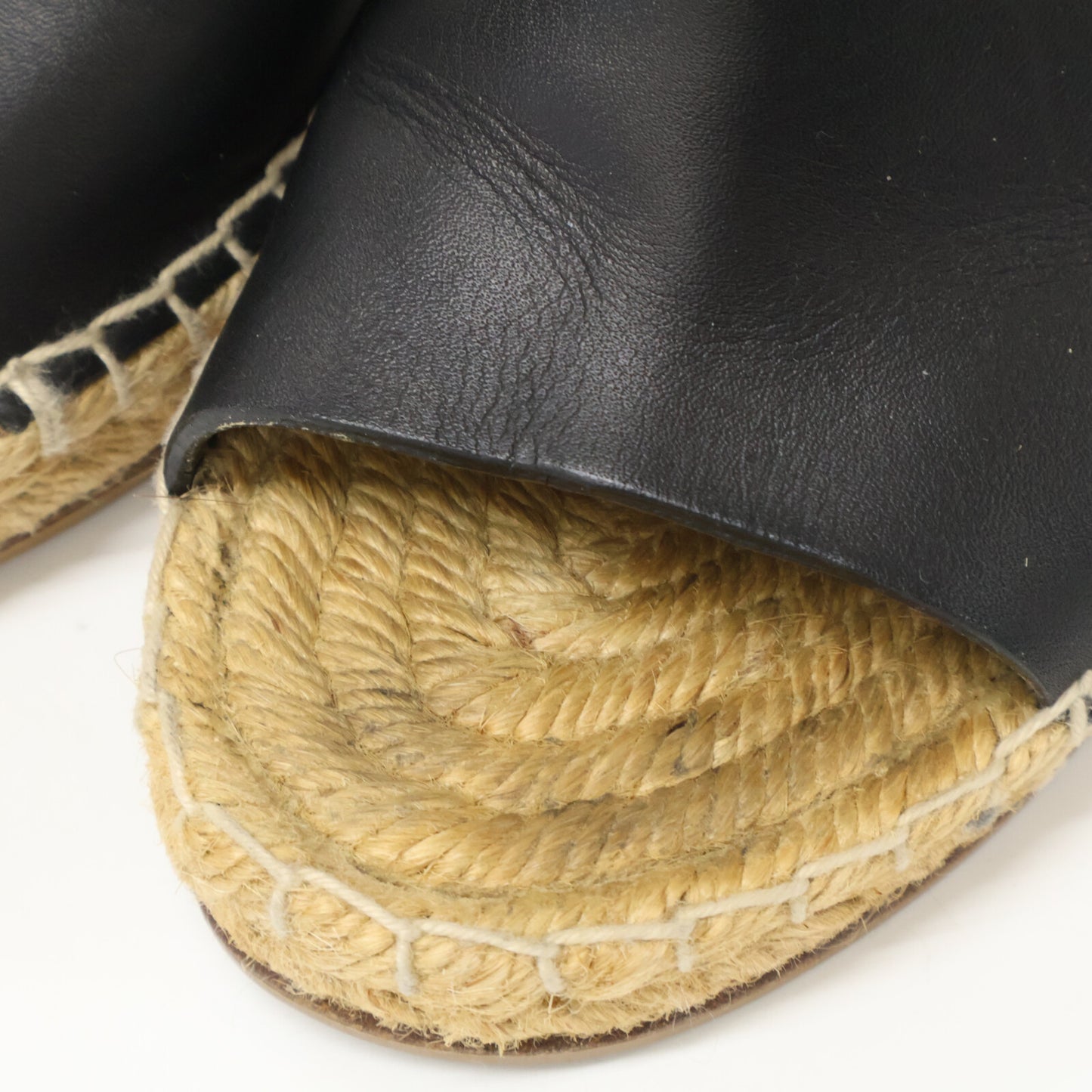 CELINE セリーヌ オープントゥ エスパドリーユ ウェッジソール サンダル シューズ 35