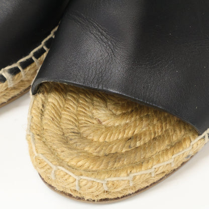 CELINE セリーヌ オープントゥ エスパドリーユ ウェッジソール サンダル シューズ 35