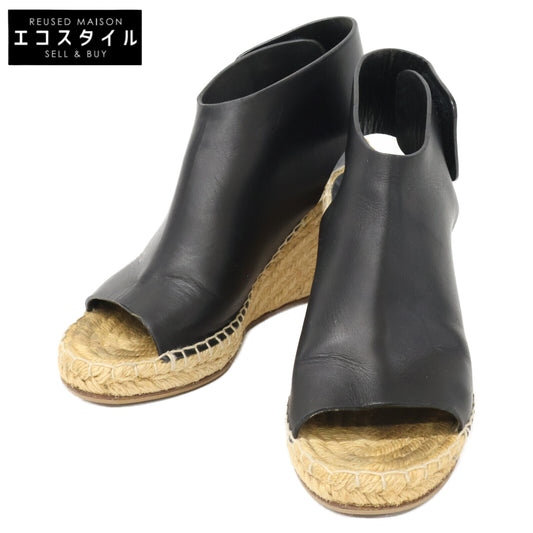 CELINE セリーヌ オープントゥ エスパドリーユ ウェッジソール サンダル シューズ 35