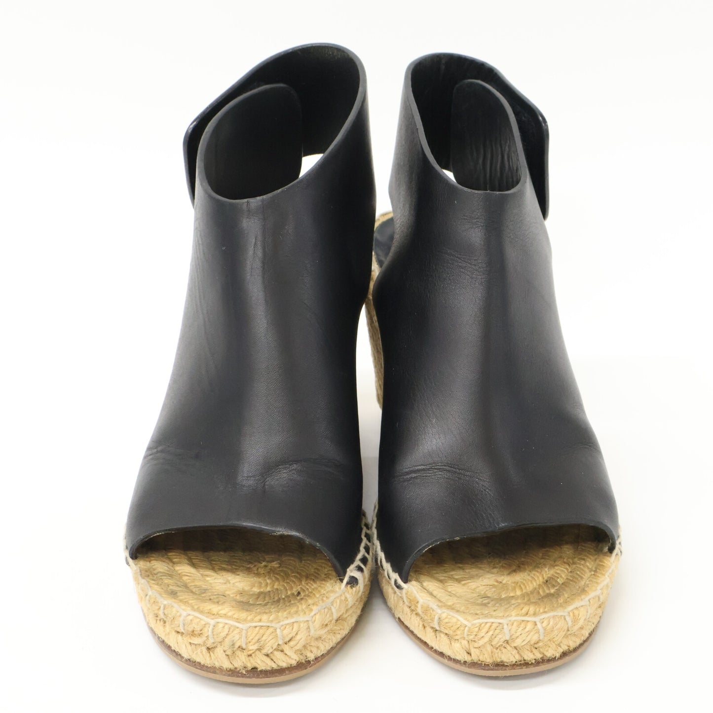 CELINE セリーヌ オープントゥ エスパドリーユ ウェッジソール サンダル シューズ 35