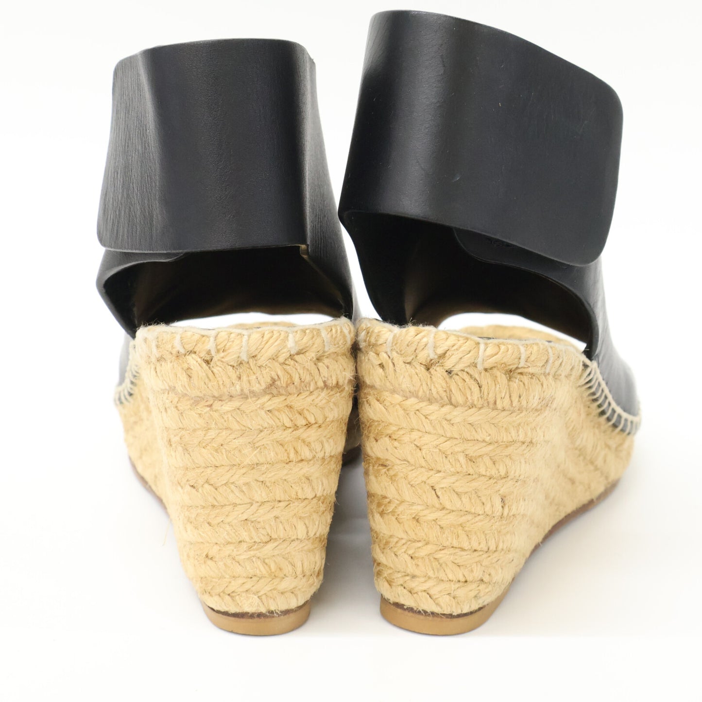 CELINE セリーヌ オープントゥ エスパドリーユ ウェッジソール サンダル シューズ 35