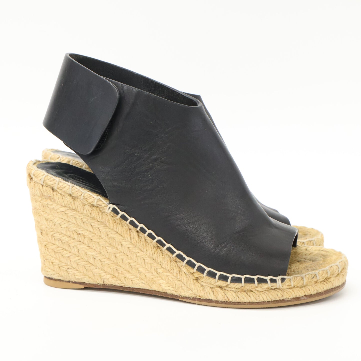 CELINE セリーヌ オープントゥ エスパドリーユ ウェッジソール サンダル シューズ 35