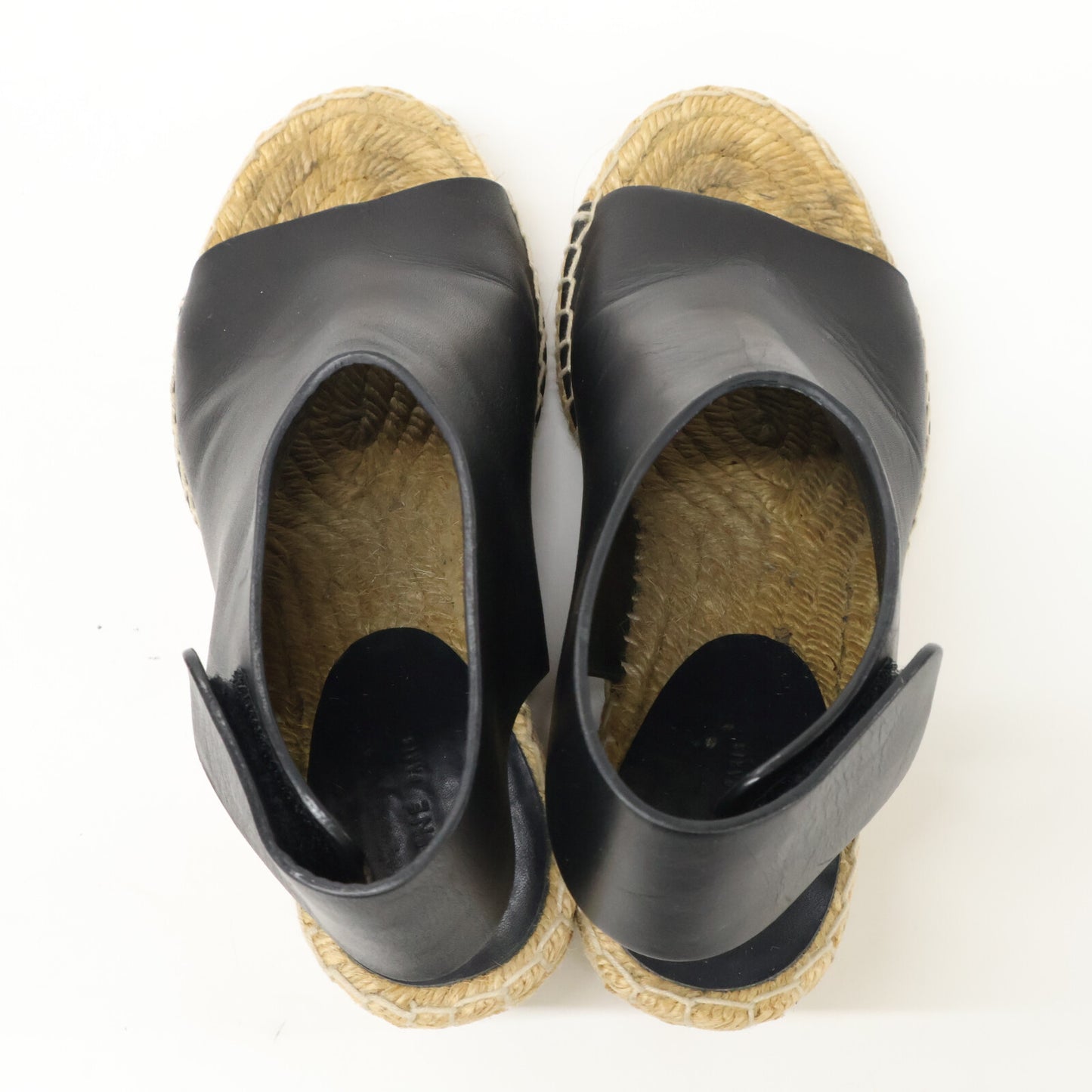 CELINE セリーヌ オープントゥ エスパドリーユ ウェッジソール サンダル シューズ 35