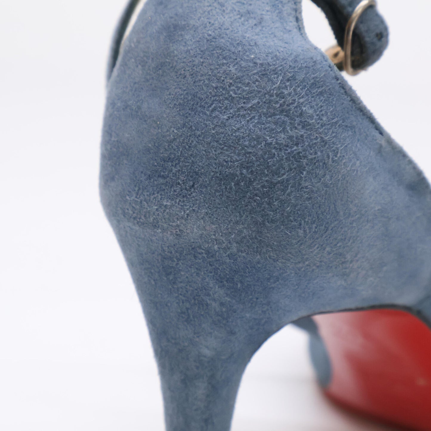 Christian Louboutin クリスチャンルブタン スエード クロスストラップ ポインテッドトゥ シューズ 34 1/2