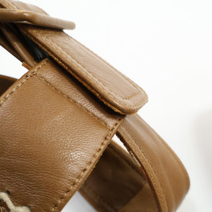 CELINE セリーヌ 【美品】オープントゥ エスパドリーユ ウェッジソール サンダル シューズ 34