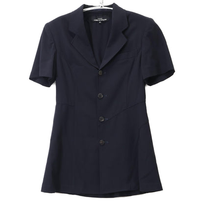 tricotCOMMEdesGARCONS トリココムデギャルソン ﾈｲﾋﾞｰ TJ-11010M ｳｰﾙ100 ｼﾞｬｹｯﾄ ジャケット M