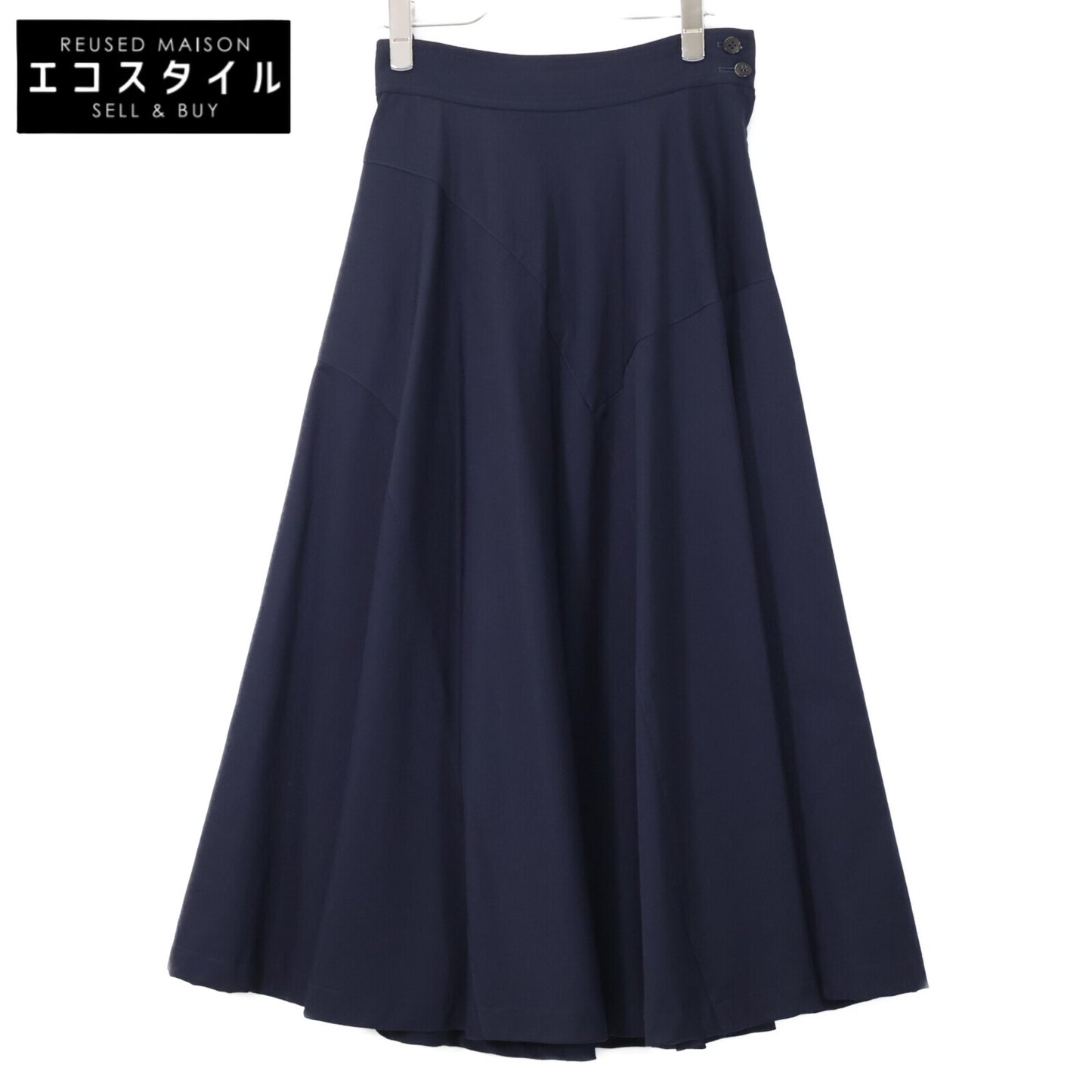 tricotCOMMEdesGARCONS トリココムデギャルソン ﾈｲﾋﾞｰ TS-11001M ｳｰﾙ100 ｽｶｰﾄ スカート M