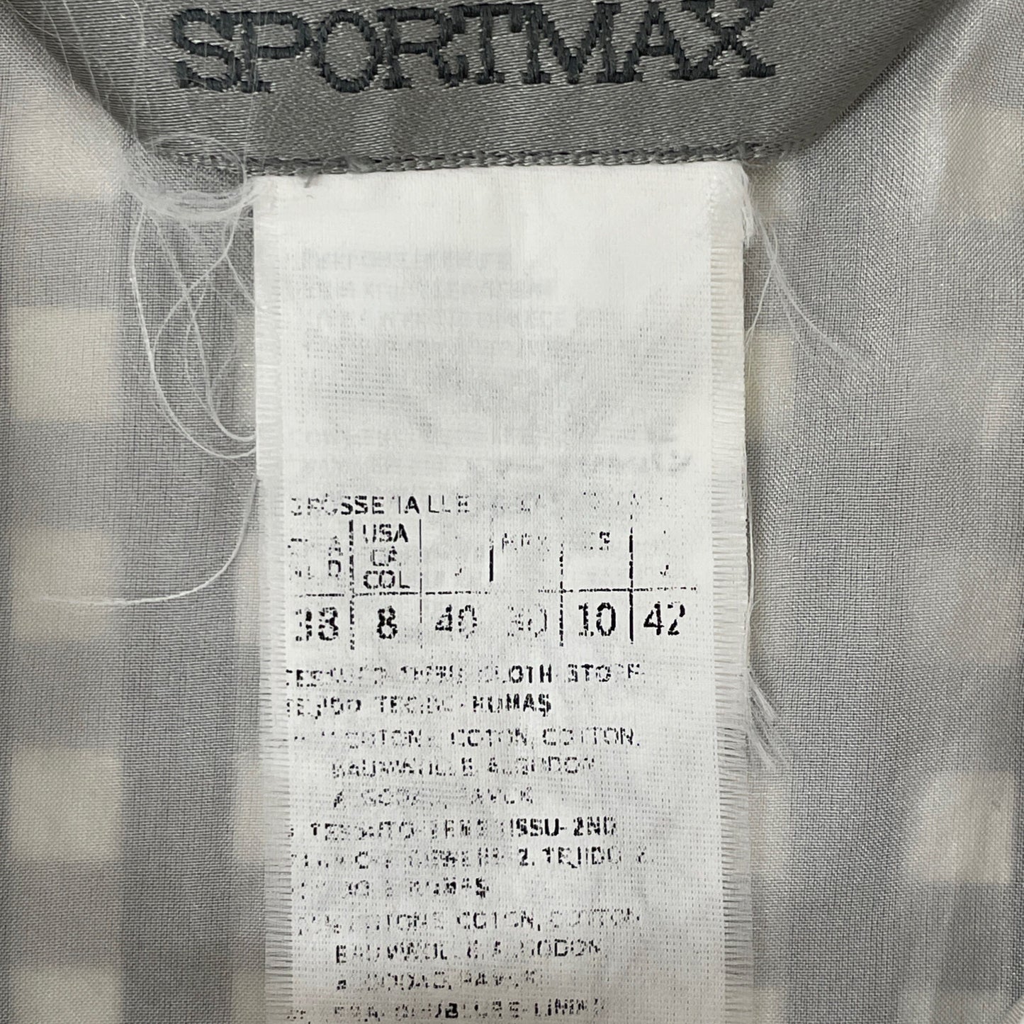 SPORTMAX スポーツマックス 国内正規 ギンガムチェック ノースリーブ フレア シャツ ワンピース 38