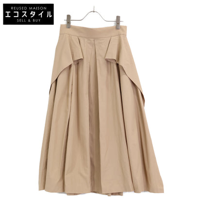 ADORE アドーア 23SS ﾌﾞﾗｳﾝ ｺｯﾄﾝﾅｲﾛﾝｸﾞﾛｸﾞﾗﾝｽｶｰﾄ スカート 36